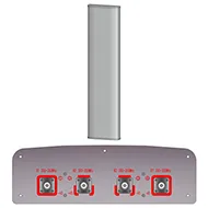 YCST4P450 4 x 300-350MHz, 0° Electrical Downtilt, 4 Port BTS Antenna Features
